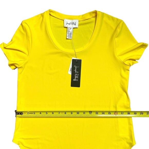 NWT Joseph Ribkoff Women’s Limóncello Blouse Yellow Short Sleeve Top Size US 8 - Picture 8 of 13